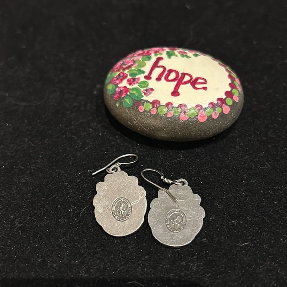 Danforth Pewter Cloisonné Earrings - Picture 2 of 3